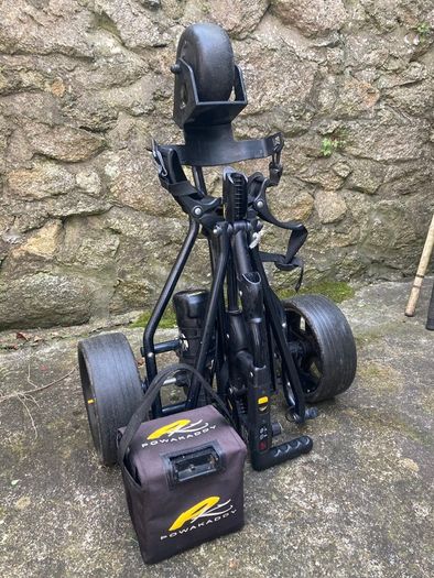 Golf cart - powered. Clubs, bag, balls etc