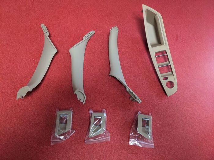 BMW 5 series f10 RHD beige interior door handle trim