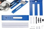 Circular Saw Guide Rail, Multifunctional Aluminum Alloy Circular Saw Guide with 0-65cm Cutting Range, Evolution Track Saw Guide Rail for Carpenter Cutting Positioning Tool