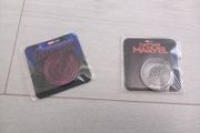 Rare marvel avengers and captain marvel rare collectible promotional metal coins tokens