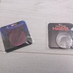 Rare marvel avengers and captain marvel rare collectible promotional metal coins tokens