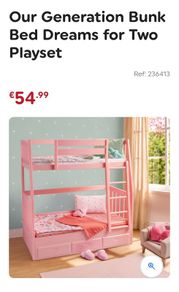 Generation doll bunk bed