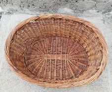 Vintage willow basket Dog/Cat Bed Couch