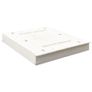 Sandbox Fir Wood White 95x90x15 cm Image 3