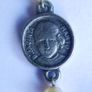 Antique/vtg Rosary Terra Fatima Faux Pearls Beads Image 9