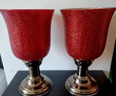 2 Atticus and Stone hurricane lamps