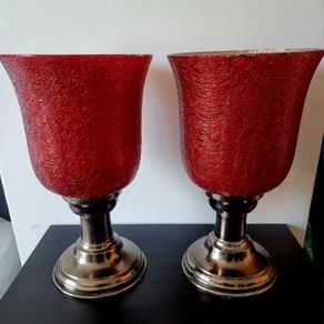 2 Atticus and Stone hurricane lamps