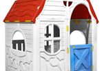 Kids Foldable Playhouse with Working Door and Windows