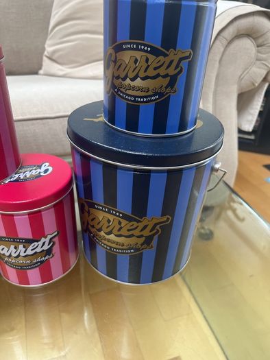 Garrett Popcorn Tins