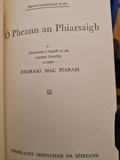 Padraic Pearse.books. Short Stories Of Padraic Pearse. _ O' Pheann  An Phairsaigh.