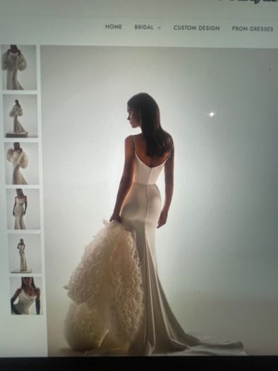 Corset Silk Mermaid Wedding Dress
