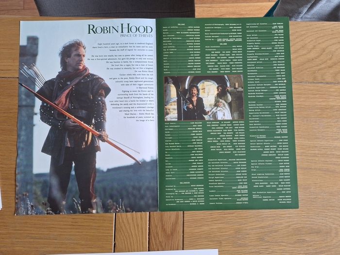 Robin Hood Prince Of Thieves movie press kit