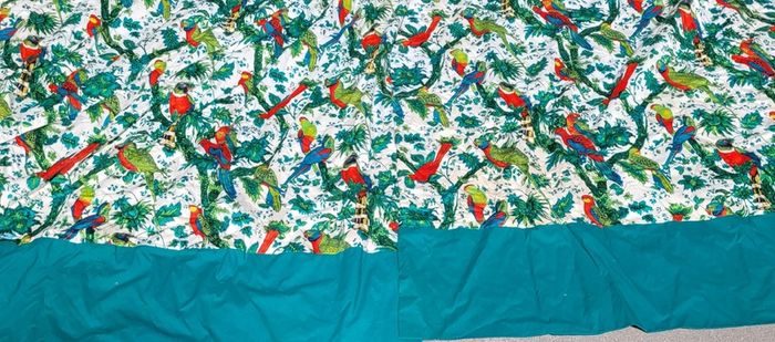 1960s Laurent Steve "Bahia" lined curtains