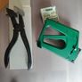 FLETCHER FRAMING Points gun - Green D304-901 and Loxley Black Cast Iron Canvas Stretching Pliers Image 2