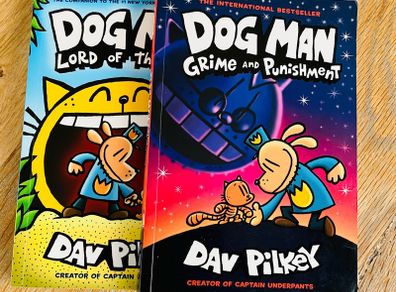 Dog Man Books x2 - Dav Pilkey - Excellent Condition