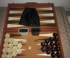 Vintage Crisloid Backgammon Set