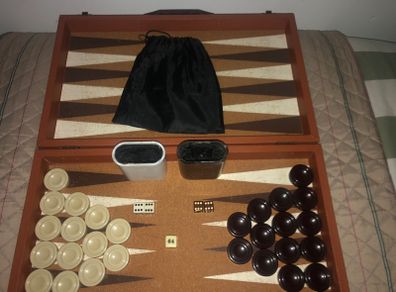 Vintage Crisloid Backgammon Set