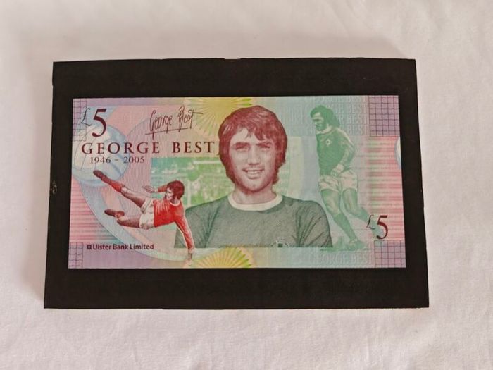 Ulster Bank George Best Note 2006 Framed