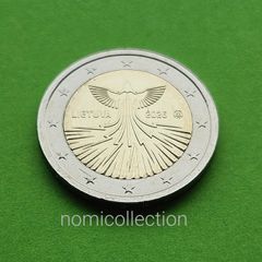 Lithuania 2026 year Uncirculated 2 Euro coin.
