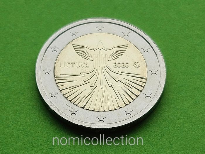 Commemorative Uncirculated 5x2 Euro coins.