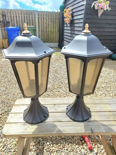 Vintage Pillar Lamps