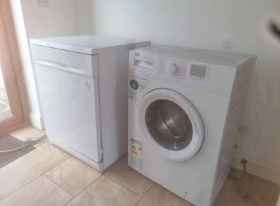 Beko 6kg Washing machine and Whirlpool Dishwasher