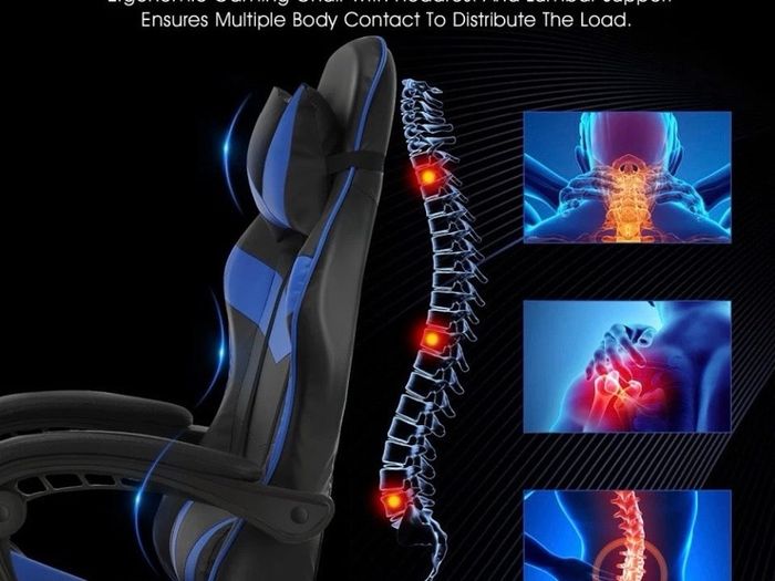 New Gaming Chair Office Reclining Chair with Footrest