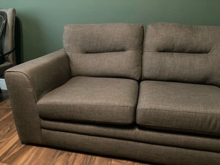 Large 3 Seater Dark Grey Sofa