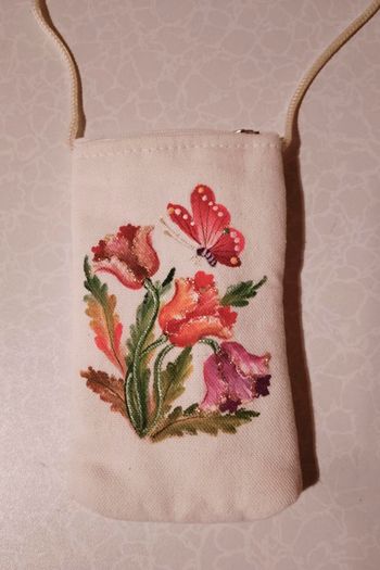 Money/storage Purse, With Long Handle (washed).