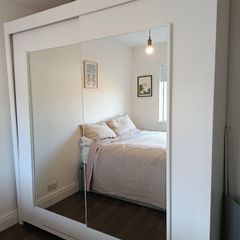Large double wardrobe. Measurements are 2035mm (w) 2175mm (h) and 610mm (d)