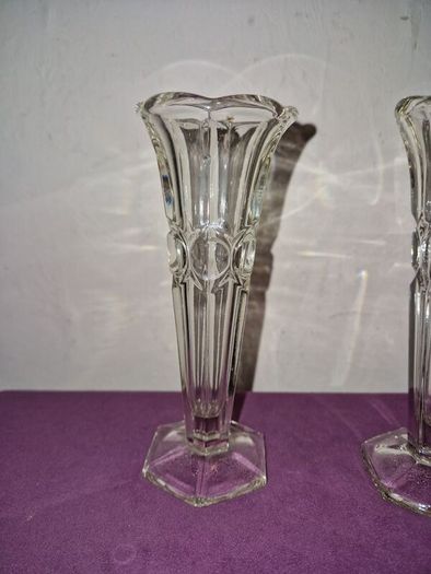 Matching pair of 1930's Rudolf Schroetter vases from the "Lord" collection