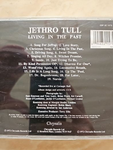 Jethro Tull CD - Living In The Past