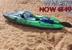 Challenger Kayak, Man Inflatable Canoe with Aluminum Oars and Hand Pump (FREE SHIPPING)