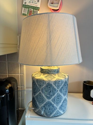 Ceramic Floral Lamp