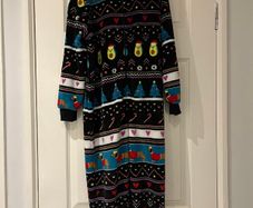 M&S Christmas fleece onesie 9-10yrs