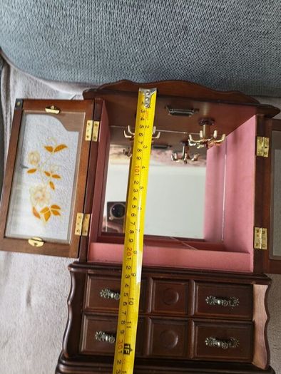 Beautiful Antique Wooden Jewellery Cabinet