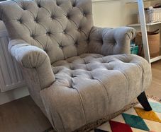 Comfy grey armchair
