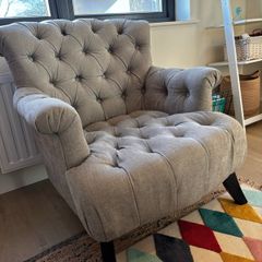 Comfy grey armchair