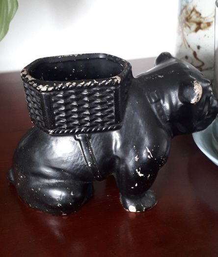 PLANTER - Pot - Holder - Vintage - Bulldog