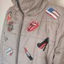 C&A beige padded coat jacket size UK20/22 EU48/50 Postage included Image 2