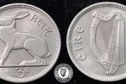 [#2534] - Ireland 1968 | Irish 3d | 3 Pence | Hare | KM.12a | MS