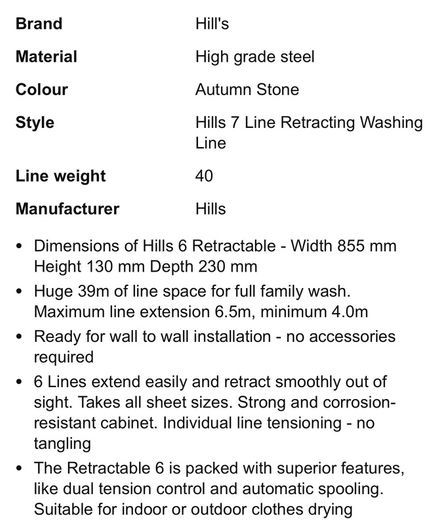 Hills Retractable Washing Line