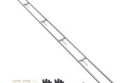Rail Mill Guide System, 4.57 m 6 Crossbar Chainsaw Mill Kits, Aluminum Saw Milling Rails System Works with Chainsaw, 4 Wedges, Adjustable Rail Milling Guide Kit for Builders Woodworkers