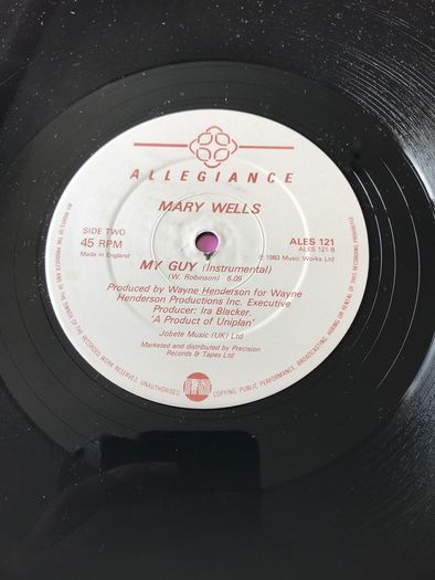12" vinyl Mary Wells