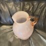 Vintage Pink Art Glass Opaline Pitcher Image 4