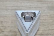Sterling Silver 925 Sparkling 3-Row CZ Eternity Band Ring Size 17 / Q