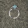 925 Sterling Silver Aquamarine Ring Image 7