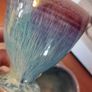 Wonderful Pair of Studio Art Pottery Goblets by Martin Branch Lyre Pottery, Cloncorban, Rossmore, Clonakilty, West Cork in a Fabulous Colourful Variegated Glaze. Pair One Image 9