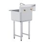 Stainless Steel Prep & Utility Sink, 1 Compartment Free Standing Small Sink Include Faucet & legs Image 8