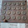 Rare Heavy Antique Medical Caduceus Brass and Metal Coin or Badge for 20 Piece Metal Mold around 1914 to 1945, Image 2